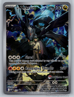 2026 Ascened Heroes N'S ZEKROM 031 MEP ETB Black Star Promo Pokemon Center Stamp - Image 1