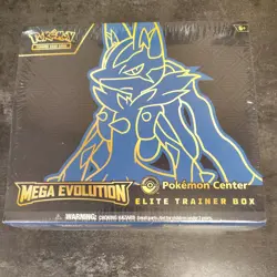Pokemon TCG:Pokemon Center Mega Evolution Lucario Elite Trainer Box ETB - SEALED - Image 1