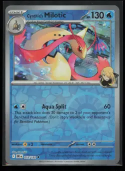Cynthia's Milotic 053/182 Pokemon Destined Rivals Near Mint Reverse Holo - Image 1
