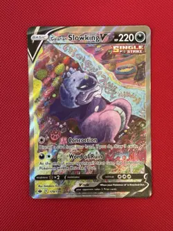 Pokemon TCG Galarian Slowking V 179/198 Sword & Shield Chilling Reign Alt Art NM - Image 1