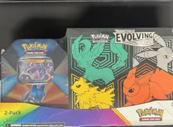 Pokemon TCG Evolving Skies Elite Trainer Box ETB + Lucario V Tin [FACTORY SEAL] - Image 1