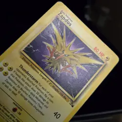 Pokemon TCG - ZAPDOS - 30/62 - RARE - UNLIMITED - FOSSIL (1999) - WOTC - HP - Image 3