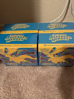 4x Ascended Heroes Pokemon Center Exclusive ETB’s IN HAND - Image 1