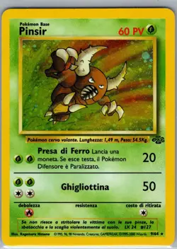 Pinsir 09/64 Jungle Holo MP/LP Pokemon Free Shipping - Image 1