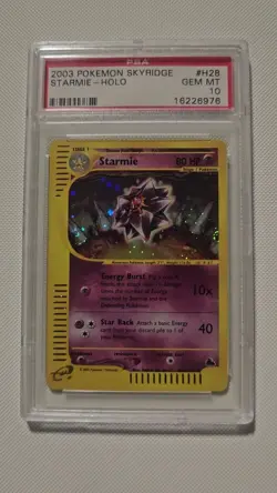 Starmie Holo H28/H32 Skyridge Ereader E Series Pokemon Tcg PSA 10 Gem Mint Rare - Image 2