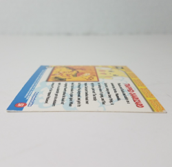 Topps 1998 Pikachu’s Vacation Trapped Charizard Foil Sandpaper Black Pokemon - Image 4