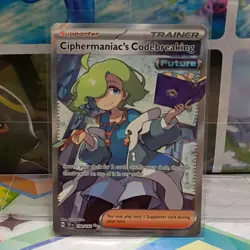 Pokemon TCG Ciphermaniac's Codebreaking Ultra Rare Holo Trainer SV05 198/162 - Image 1
