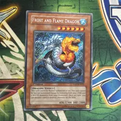 Yugioh! Frost and Flame Dragon TAEV-EN033 Secret Rare 1st Edition VLP/NM - Image 1