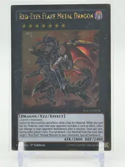 Yu-Gi-Oh! Red-Eyes Flare Metal Dragon 1st Edition PGL3-EN078 NM - Image 1