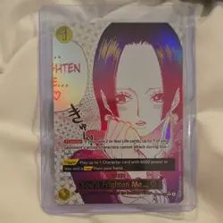 Bandai One Piece CCG Boa Hancock You'll Frighten Me... OP14-118 Event Holo Card - Image 1