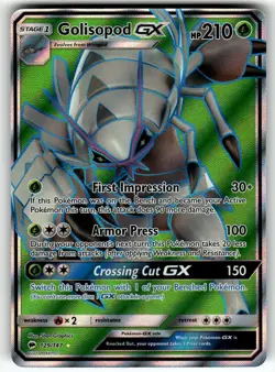 Golisopod GX (Full Art) 129/147 SM - Burning Shadows NM Pokemon Card TCG - Image 1