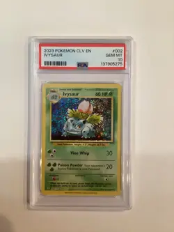IVYSAUR 002/034 PSA 10 CLV POKEMON CARD CLASSIC COLLECTION HOLO ENGLISH - Image 1