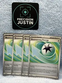 Pokemon Card Twilight Masquerade Playset Boomerang Energy Reverse 166/167 (x4) - Image 1