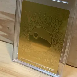 Pokemon Gold Foil Fan Art Card CHARIZARD V 522HP SRL07-03 Graded Gem Mint - Image 3