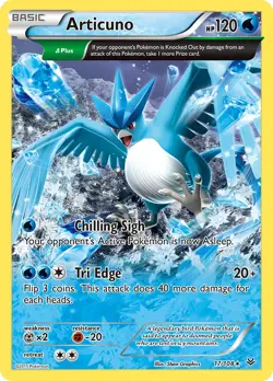 Articuno 17/108 Roaring Skies Pokemon Card NM - Image 1