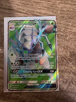 Pokemon TCG Golisopod GX Full Art Holo Card Burning Shadows 129/147 - Image 2