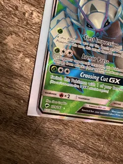 Pokemon TCG Golisopod GX Full Art Holo Card Burning Shadows 129/147 - Image 4