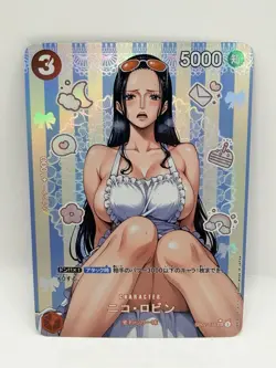 One Piece Goddess Nico Robin #2 Housemaid Special Doujin Kawaii Holo Art Card - Image 1