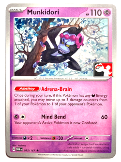 Pokemon Munkidori Rare + FREE extra Rare card! - Image 1