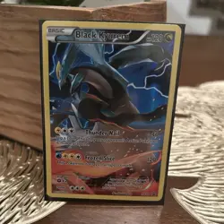 Pokemon Black Kyurem 120 HP Card XY80 XY Set 2015 Pokemon TCG Card Stock Dragon - Image 1