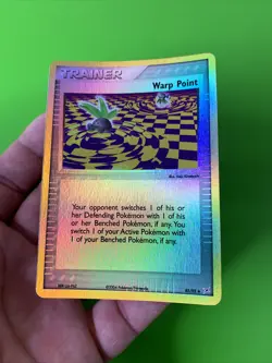 Warp Point 85/95 EX Team Magma Vs Team Aqua Reverse Holo Pokemon Card LP+ - Image 4