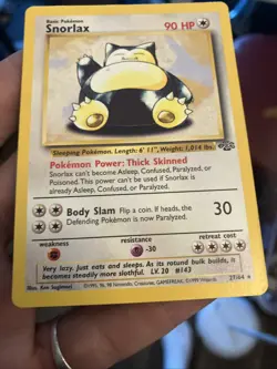1999 Snorlax – Jungle Set Unlimited (27/64) – Rare – WOTC Vintage Pokemon Card - Image 3