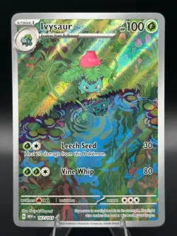 Bulbasaur 166/165, Ivysaur 167/165, Venusaur ex 198/165 151 3 Card Lot Set LP - Image 4