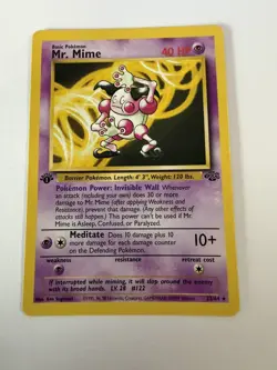 Pokemon Card - Mr. Mime Jungle 22/64 Rare 1st Edition Never Played - Image 1