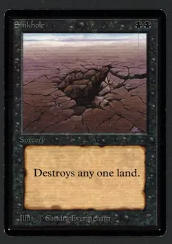 ***Beta Sinkhole*** MTG Beta Magic Kid Icarus - Image 1