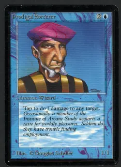 ***Beta Prodigal Sorcerer*** MTG Beta Magic Kid Icarus - Image 1