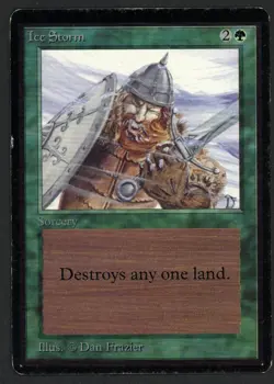 ***Beta Ice Storm*** MTG Beta Magic Kid Icarus - Image 1