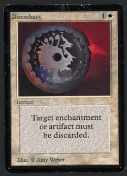 ***Beta Disenchant (Edge Indent)*** MTG Beta Magic Kid Icarus - Image 1