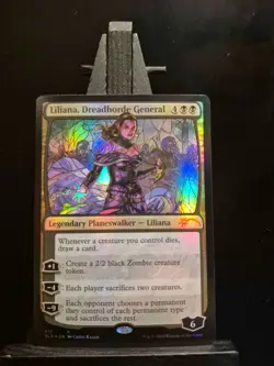 Magic MTG Liliana, Dreadhorde General Stained glass foil (Lightly played) - Image 1