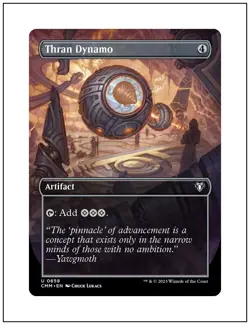 1x Thran Dynamo, Borderless Art, Magic the Gathering MTG NM - Image 1