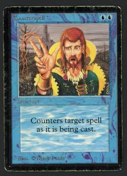 ***Beta Counterspell (Inked Edges)*** MTG Beta Magic Kid Icarus - Image 1