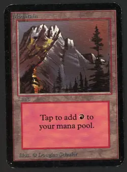 ***Alpha Mountain Slate*** MTG Alpha Magic Kid Icarus - Image 1