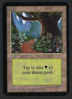***Alpha Forest Path*** MTG Alpha Magic Kid Icarus - Image 1