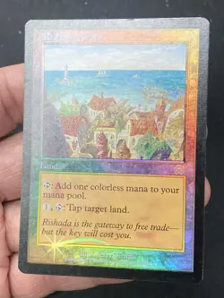 ***FOIL Rishadan Port (Edge Ding)*** MTG Mercadian Masques Magic Kid Icarus - Image 3