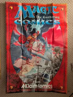 1995 Unused Magic The Gathering Comics Wotc Acclaim Comics Vess Retail Poster - Image 1