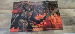 Magic the Gathering Battle Royale Promo Flyer Poster 1999 17x11” DS folded - Image 2