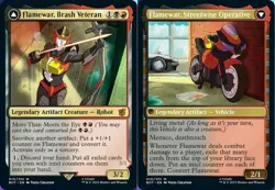 Mint/Near-Mint, English - 4 x MTG Flamewar, Brash Veteran Universes Beyond: Tran - Image 1