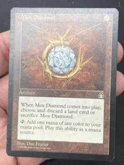 ***Mox Diamond (Heavy Indents)*** MTG Stronghold Magic Kid Icarus - Image 3