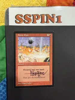Mtg Stone Rain Signed Chaffee Portal 2nd Age - Image 1