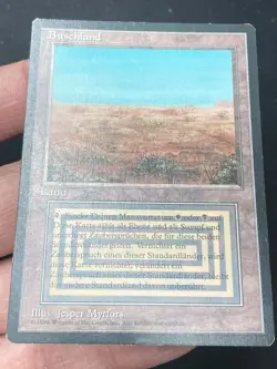 ***FBB German Scrubland (Light Ring Ding & Edge Ding)*** MTG Revised Kid Icarus - Image 3