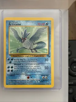 Pokemon TCG Articuno 17/62- Fossil Set 1999 Unlimited - Image 1