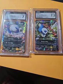 CGC 7.5 M Absol EX Mega Premium Collection Promo 2015 Pokemon Card #XY63 #XY62 - Image 1