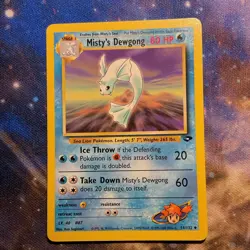 Pokemon Misty's Dewgong 54/132 Gym Challenge 80HP Uncommon Regular - Image 1