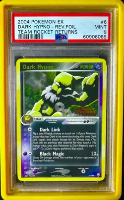 Dark Hypno 6/109 Team Rocket Returns Reverse Holo Pokemon 2004 PSA 9 - Image 1