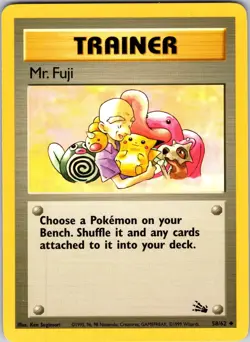 Mr. Fuji 58/62 Fossil Pokemon TCG LP Unlimited - Image 1