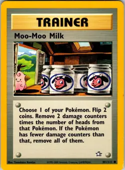 Moo-Moo Milk 101/111 Neo Genesis Pokemon LP Unlimited - Image 1
